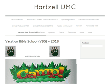 Tablet Screenshot of hartzellumc.com